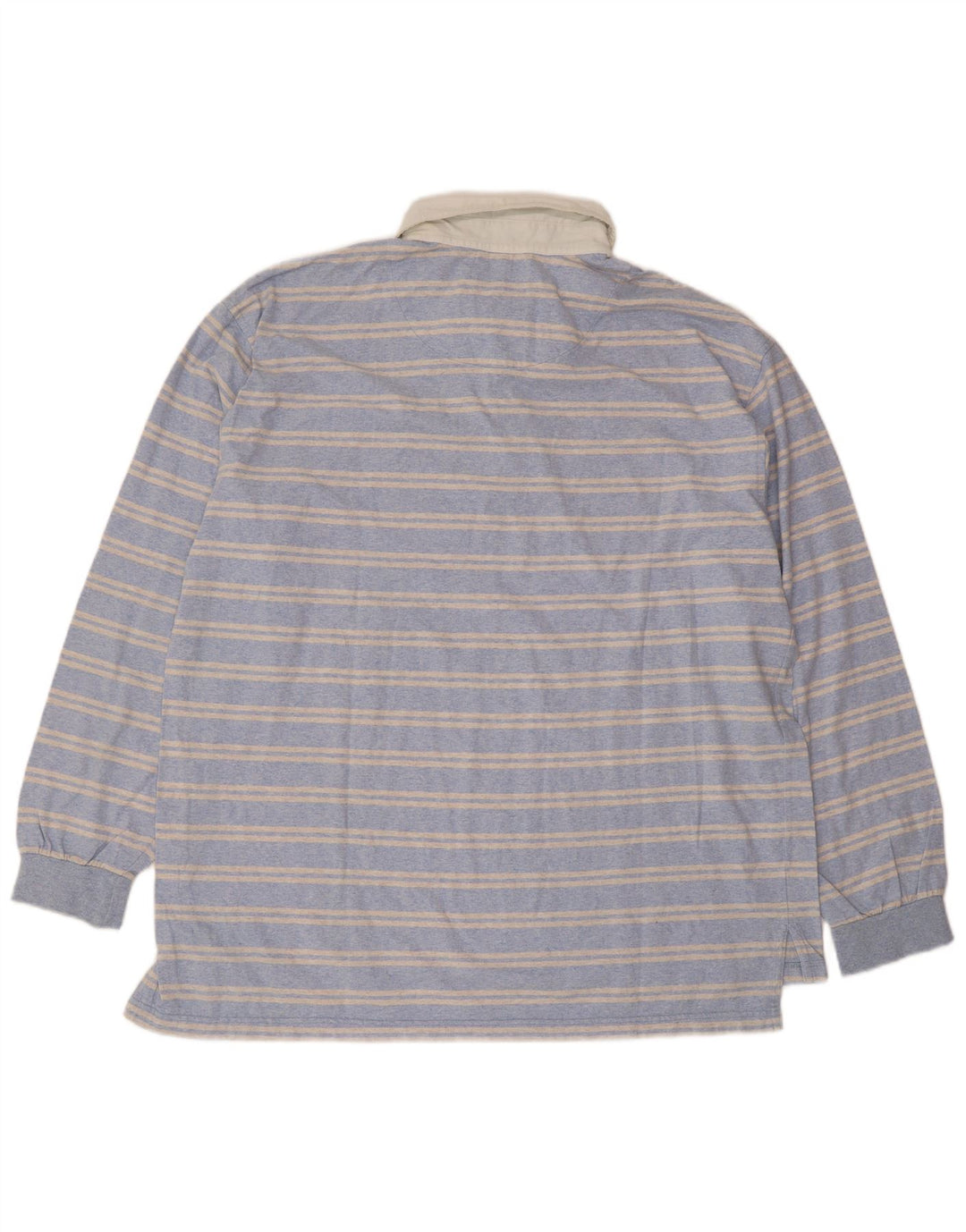 Tricou polo cu mânecă lungă pentru bărbați Slam 2XL, bumbac cu dungi albastre