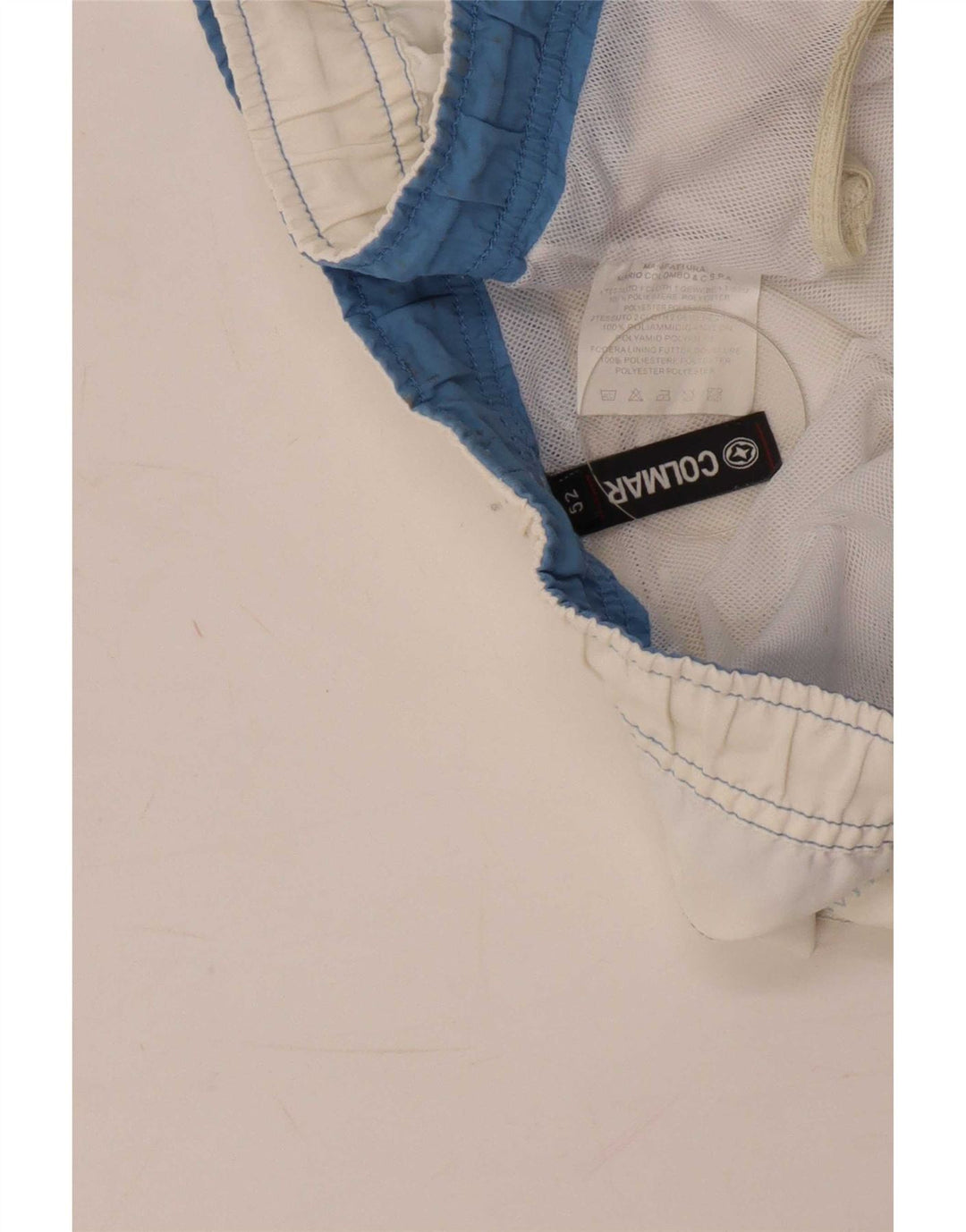 Pantaloni scurți de înot grafic Colmar pentru bărbați IT 52 Poliester alb mare