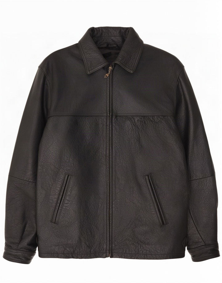 Jachetă de piele pentru bărbați Allison Wingate IT 50 Large Black
