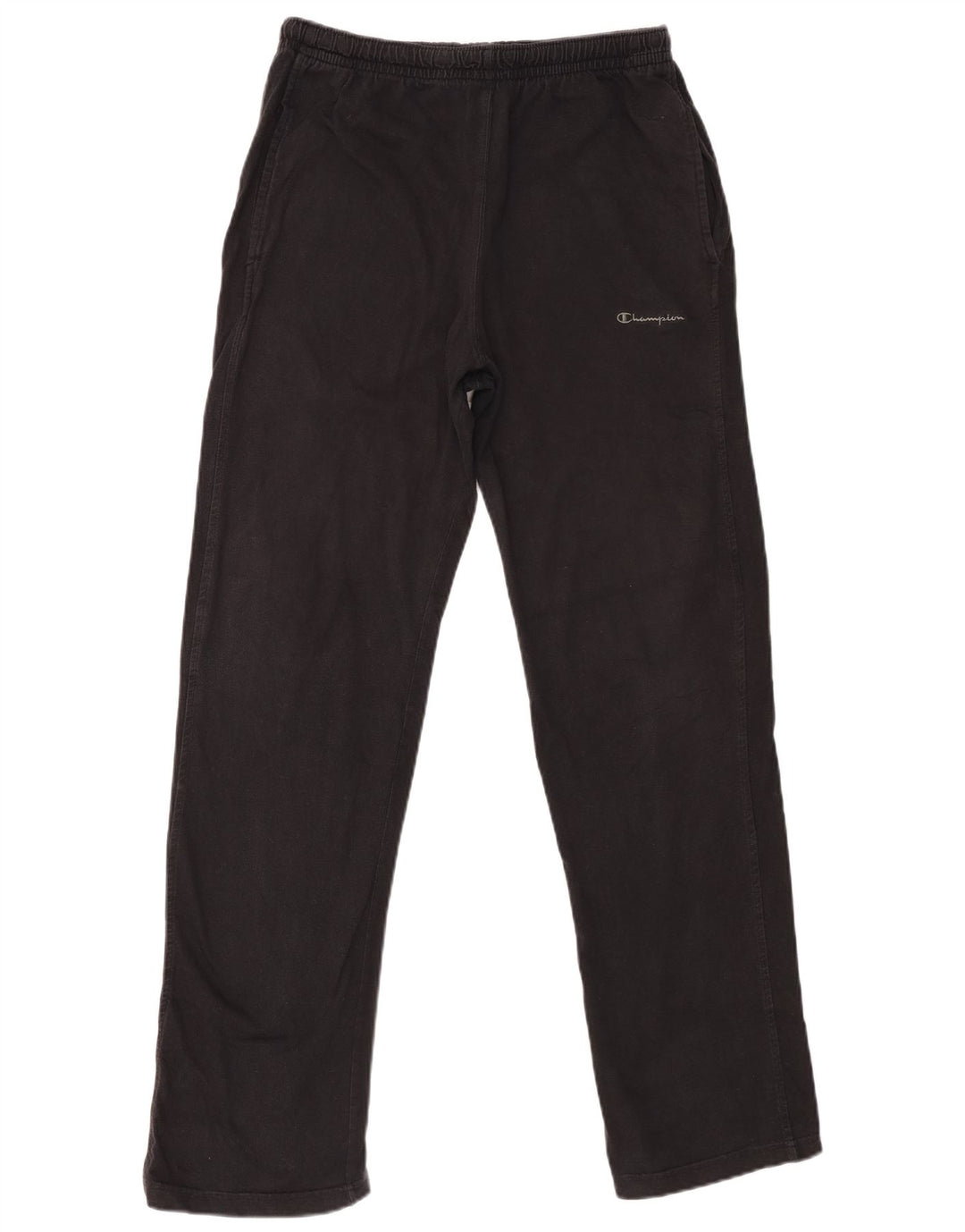 Pantaloni de trening Champion pentru bărbați, bumbac mediu negru