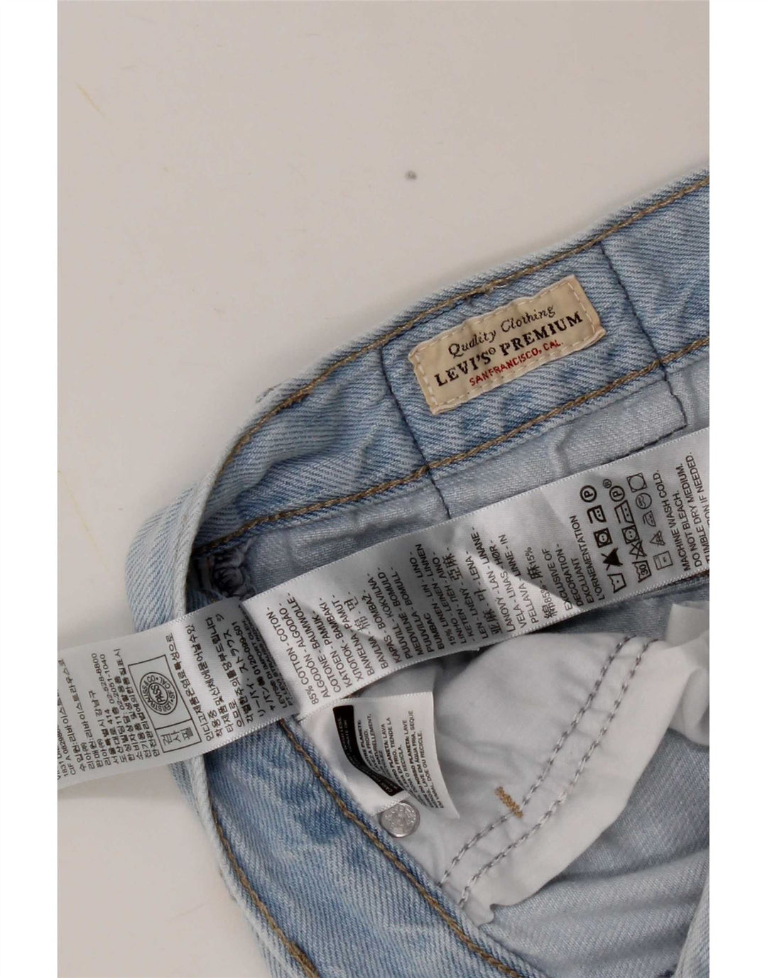 Blugi drepti XL Levi's pentru femei W23 L29 Bumbac albastru