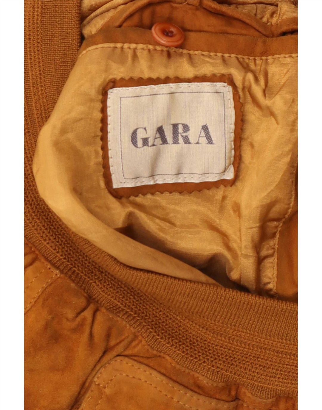 Jachetă Bomber de piele intoarsa pentru barbati Gara IT 48 Medium Beige Piele