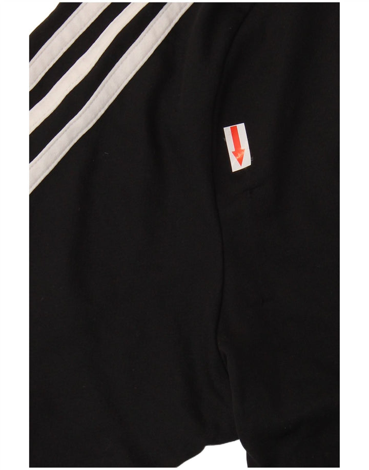 Tricou Adidas Climalite pentru bărbați Top Mediu Negru Poliester Colorblock