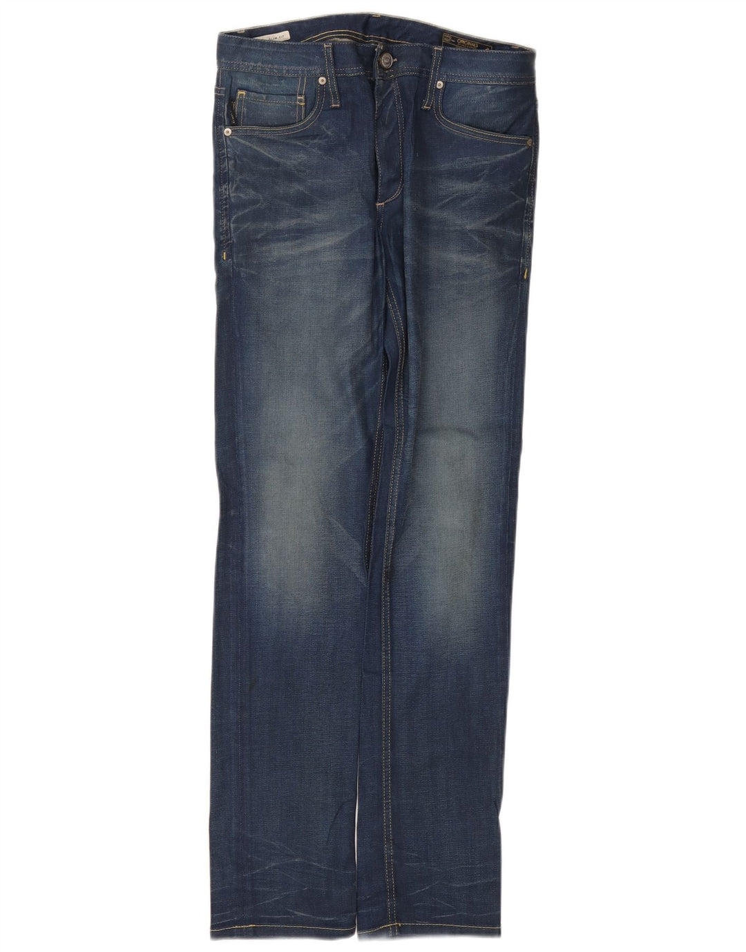 JACK & JONES Blugi slim pentru bărbați W30 L32 Albastru