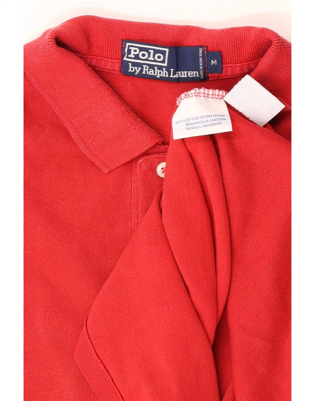 Cămașă Polo Ralph Lauren pentru bărbați, bumbac roșu mediu