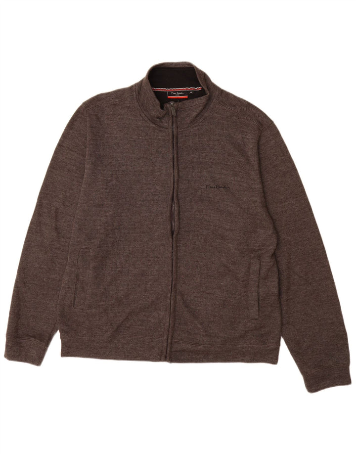 Pulover cardigan pentru bărbați Pierre Cardin XL bumbac gri