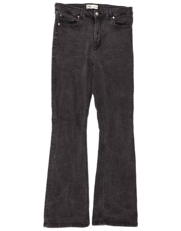 Blugi evazați pentru femei Zara EU 44 XL W34 L34 gri