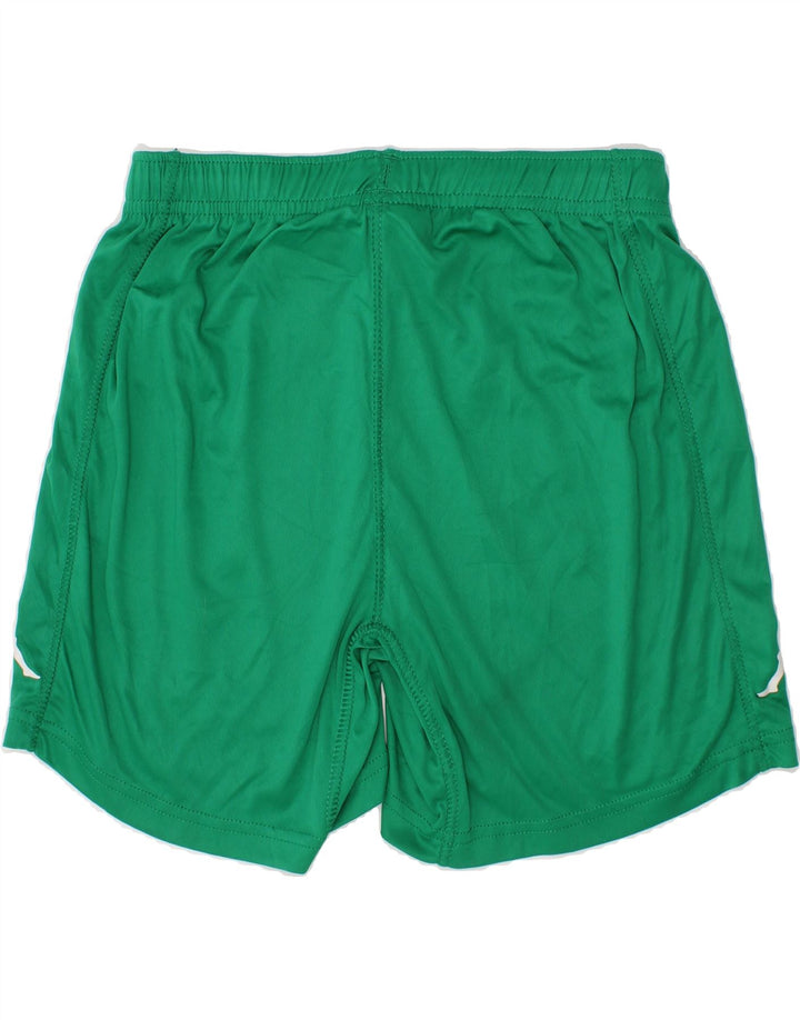 KAPPA Boys Graphic Sport Shorts 7-8 Years Green Polyester Vintage Kappa and Second-Hand Kappa from Messina Hembry 