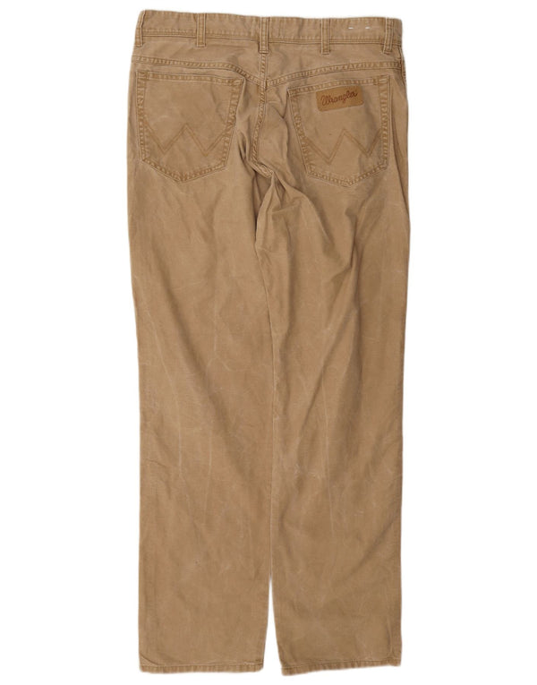 Pantaloni casual drepti pentru bărbați Wrangler Texas W34 L32 bumbac bej
