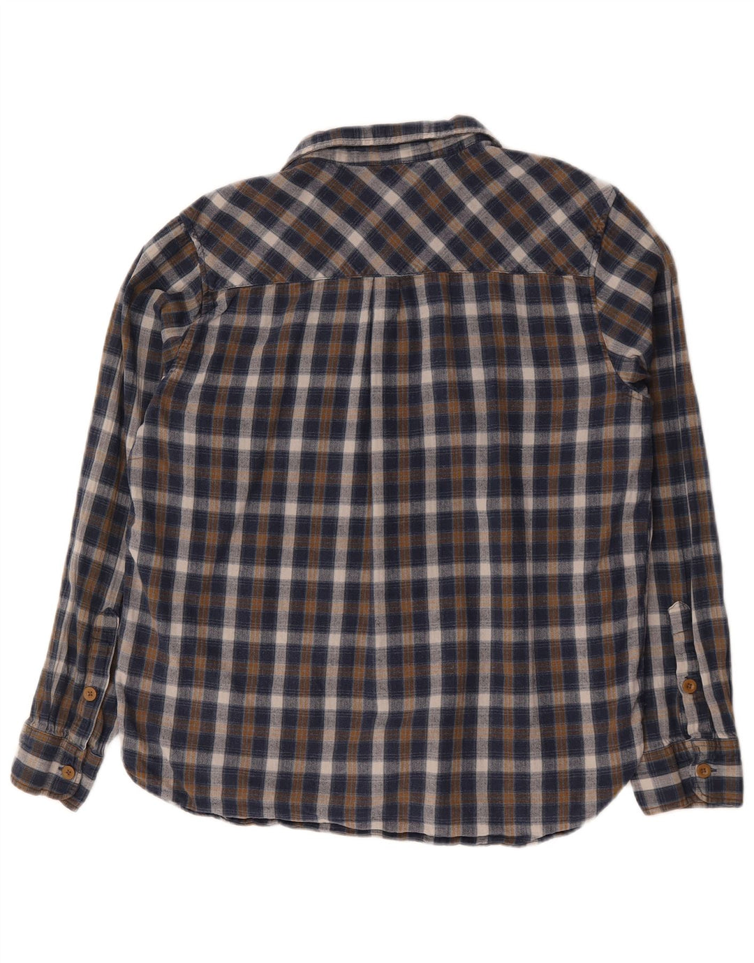 Cămașă de flanel pentru bărbați Mountain Warehouse XL, bumbac cu carouri albastre