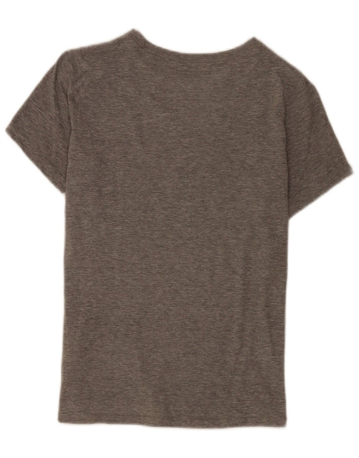 Tricou grafic Nike pentru băieți Athletic Fit Top 9-10 ani, mediu gri, cu pete