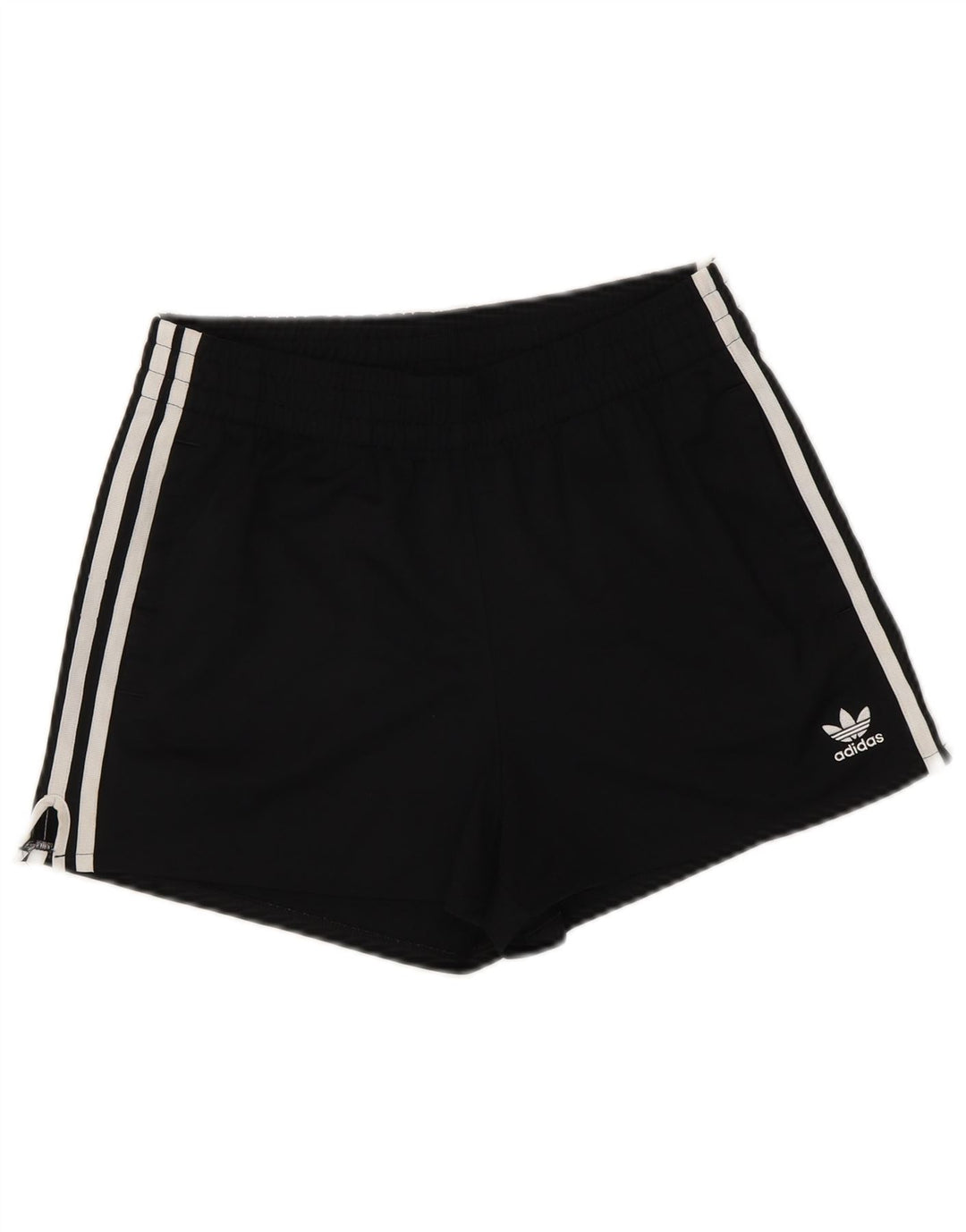 Pantaloni scurți sport Adidas pentru femei UK 10 Small Negru Poliester