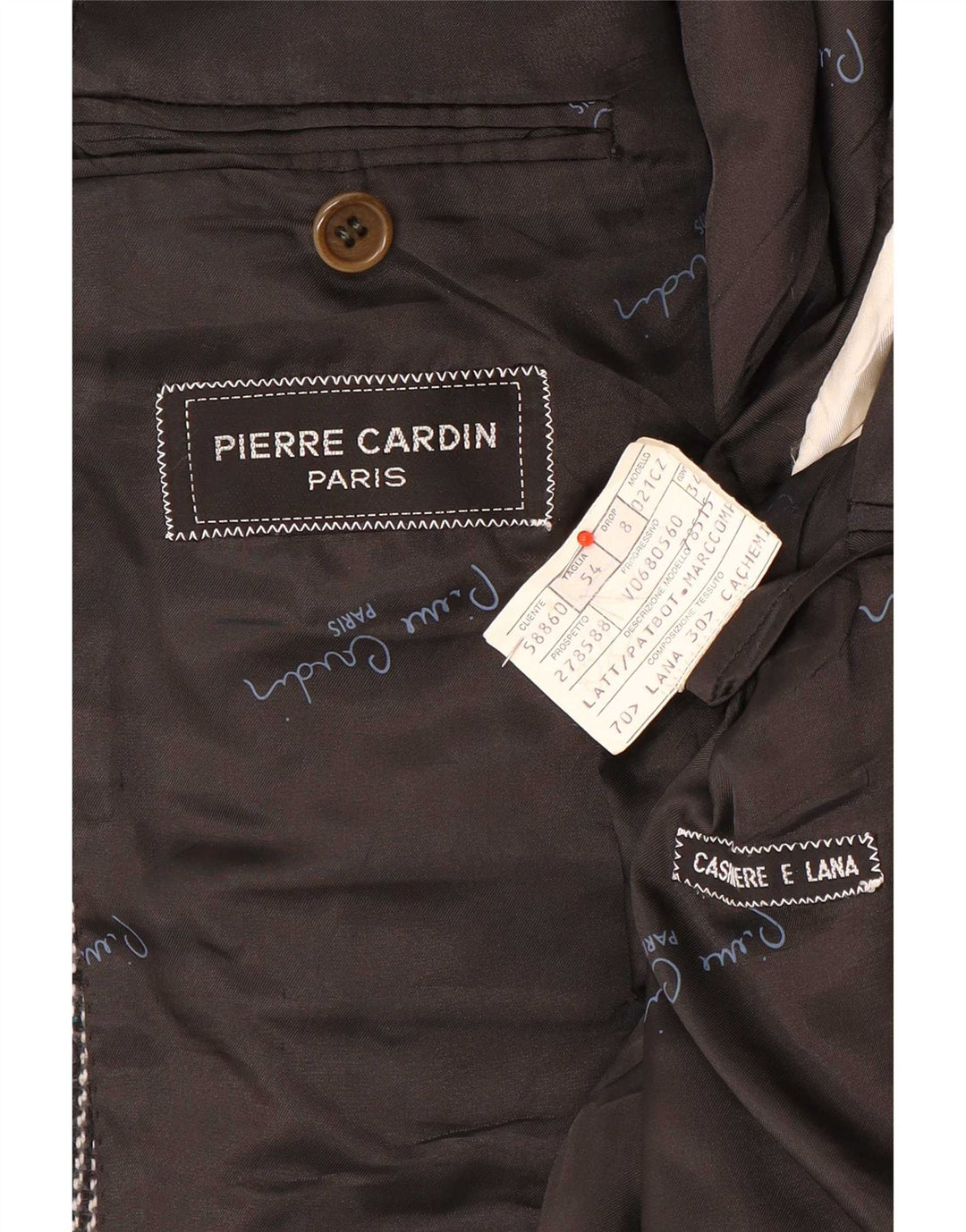 Jachetă blazer pentru bărbați Pierre Cardin, cu 2 nasturi, IT 54 2XL, lână cu carouri gri Clasic
