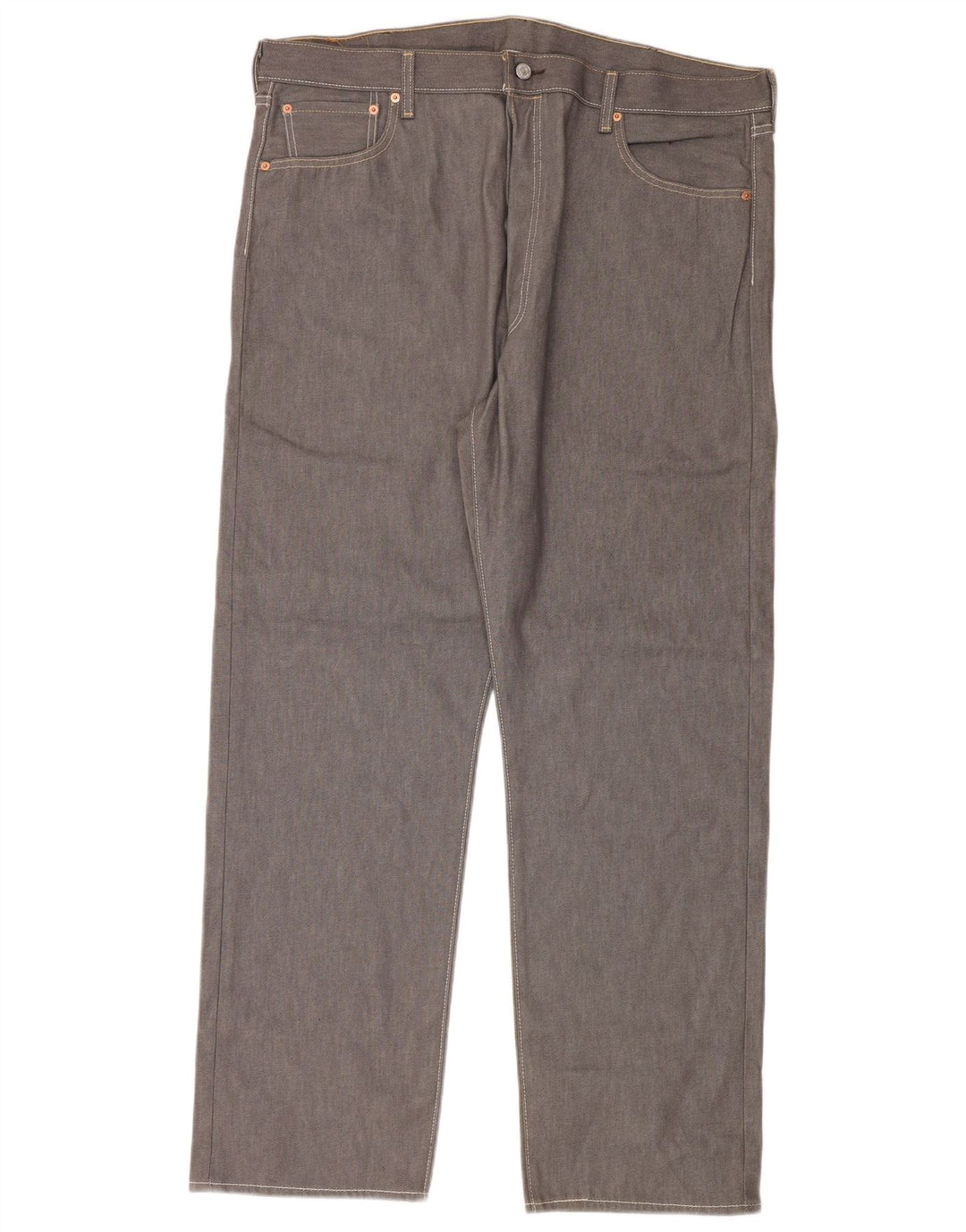 Blugi 501 drepti pentru bărbați Levi's W42 L32 bumbac gri