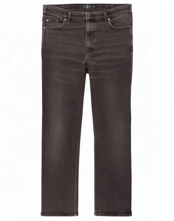 Marks & Spencer Mens Blue Harbour Straight Jeans W38 L29 Black Cotton