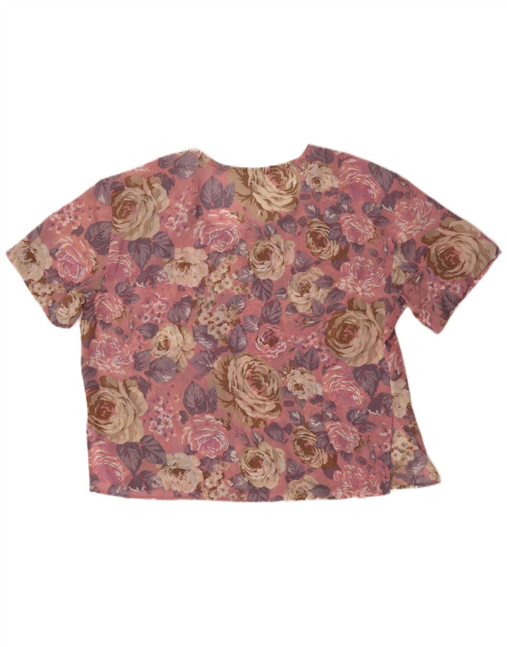 Bluză supradimensionată pentru femei Byblos Top IT 44 Poliester Floral Roz Mediu