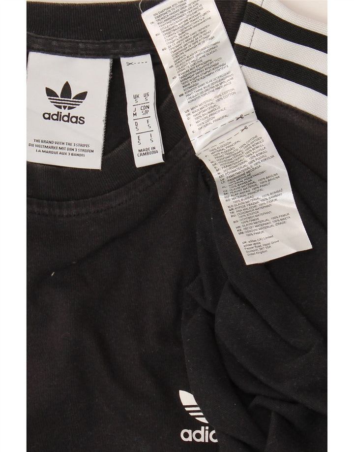 Tricou bărbați ADIDAS Top mic bumbac negru