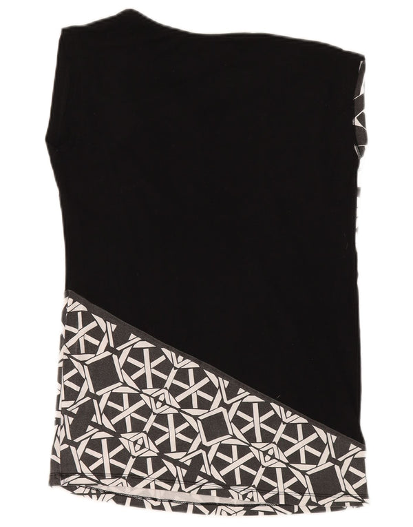 Bluză fără mâneci pentru femei Desigual UK 12 Medium Black Geometric