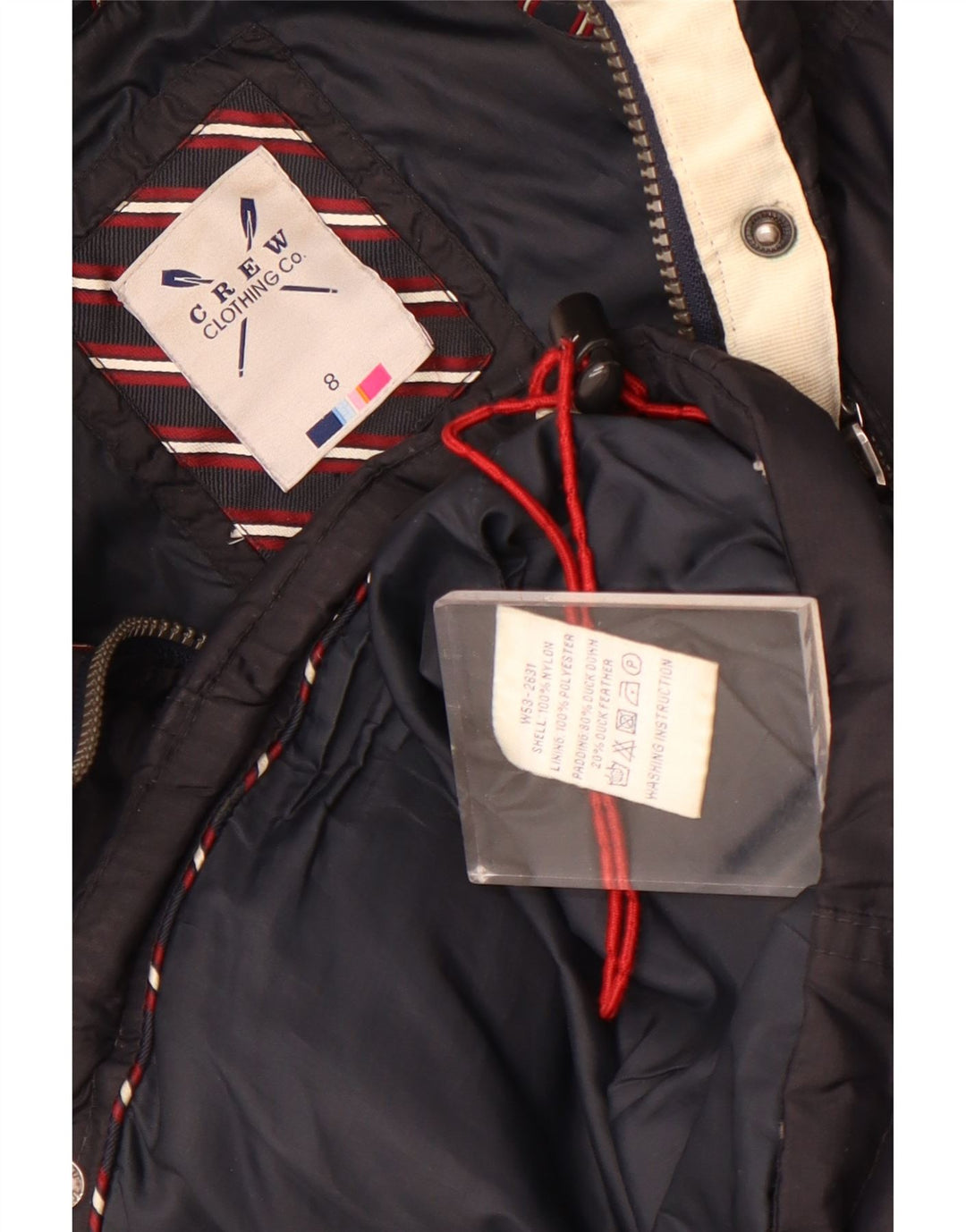 Crew Clothing Gilet căptușit pentru femei UK 8 Small Black Nylon