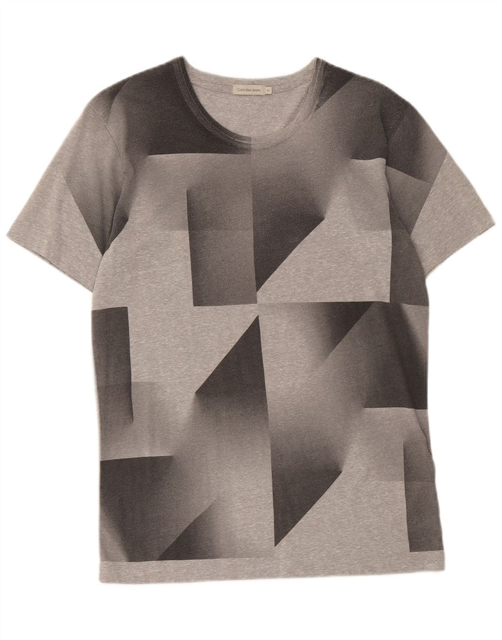 Tricou cu grafic pentru femei Calvin Klein Jeans Top Medium Gri Geometric