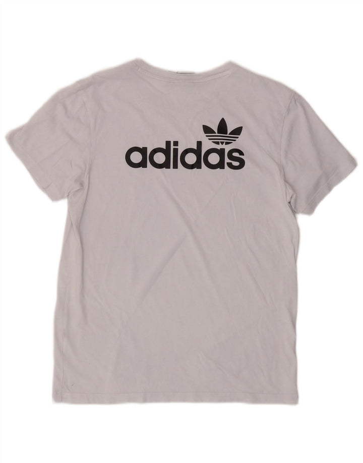Tricou grafic supradimensionat ADIDAS pentru femei UK 6 XS Albastru