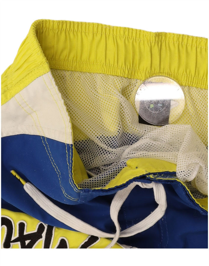 Pantaloni scurți de înot grafic MAUI AND SONS pentru bărbați, albastru mediu, color block