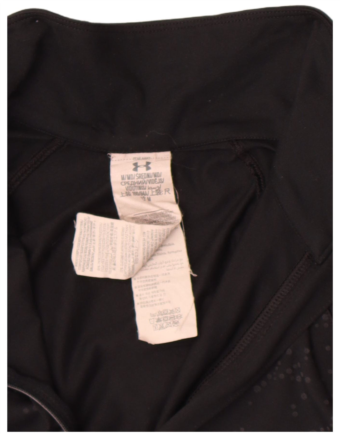 Top de trening Under Armour pentru femei Pullover UK 12 Medium Black Spotted