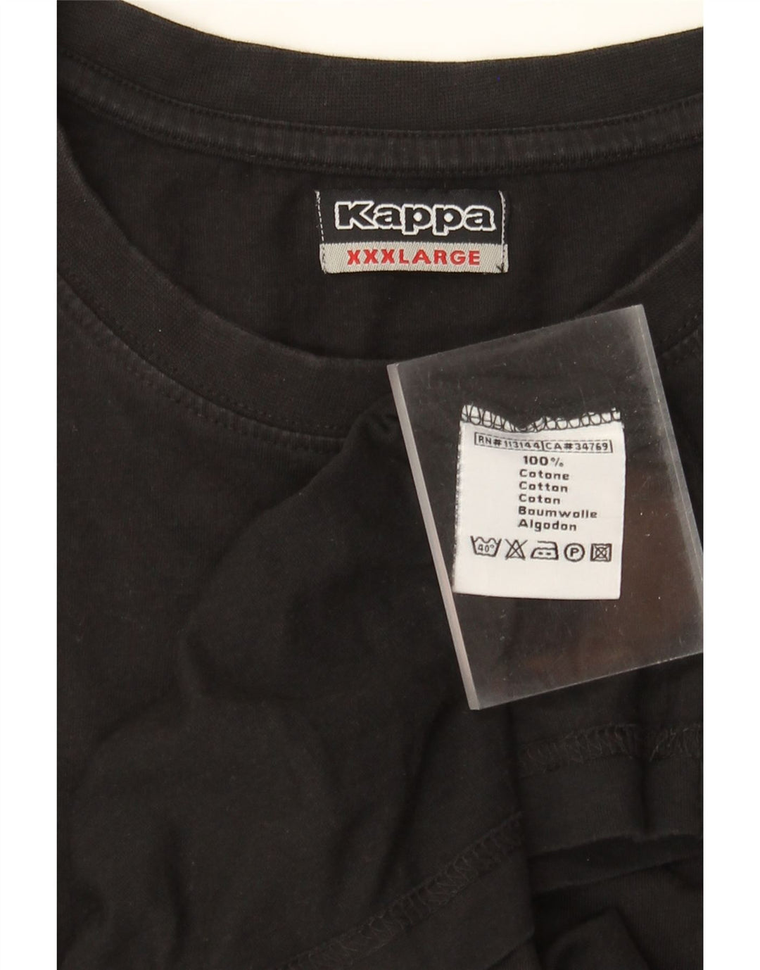 Tricou Bărbați Kappa Top 3XL Bumbac Negru