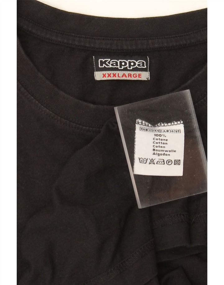 Tricou Bărbați Kappa Top 3XL Bumbac Negru