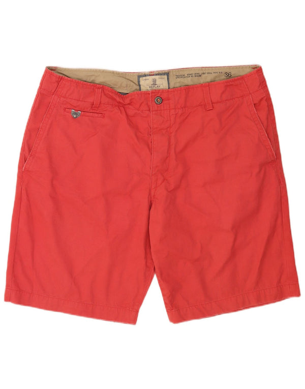 Pantaloni scurți chino pentru bărbați Replay W36 Large Red