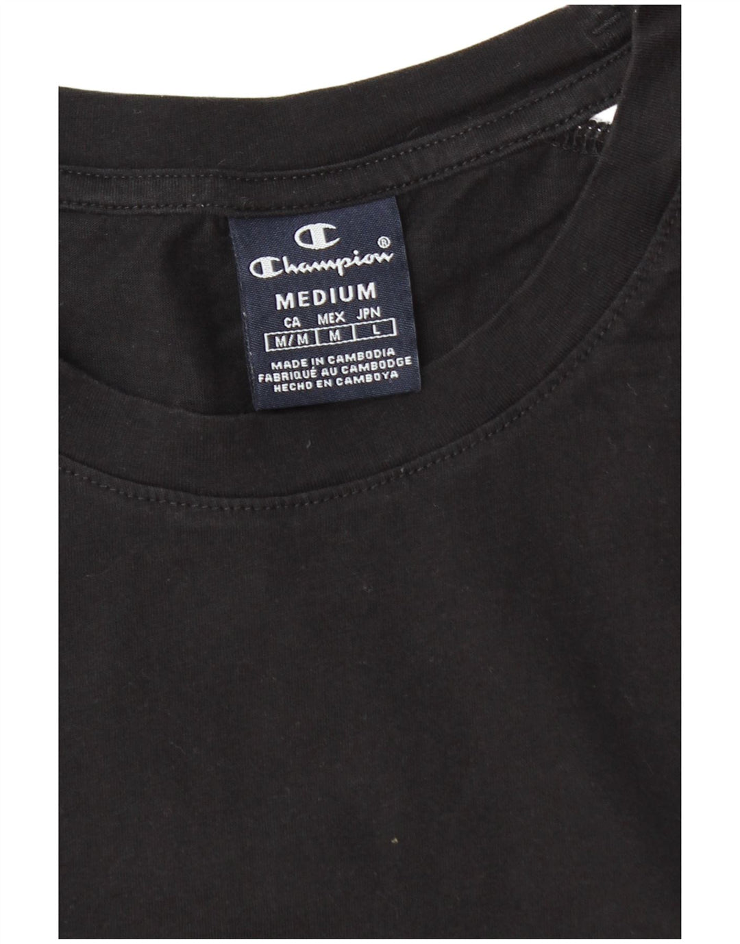 Tricou grafic pentru bărbați Champion Top Mediu Negru Colorblock