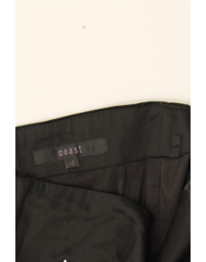 COAST Womens Abstract Pattern Strapless Dress UK 10 Small Black Acetate Vintage Coast and Second-Hand Coast from Messina Hembry 