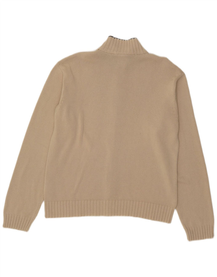 Pulover cardigan pentru bărbați Adidas, bej mediu acrilic