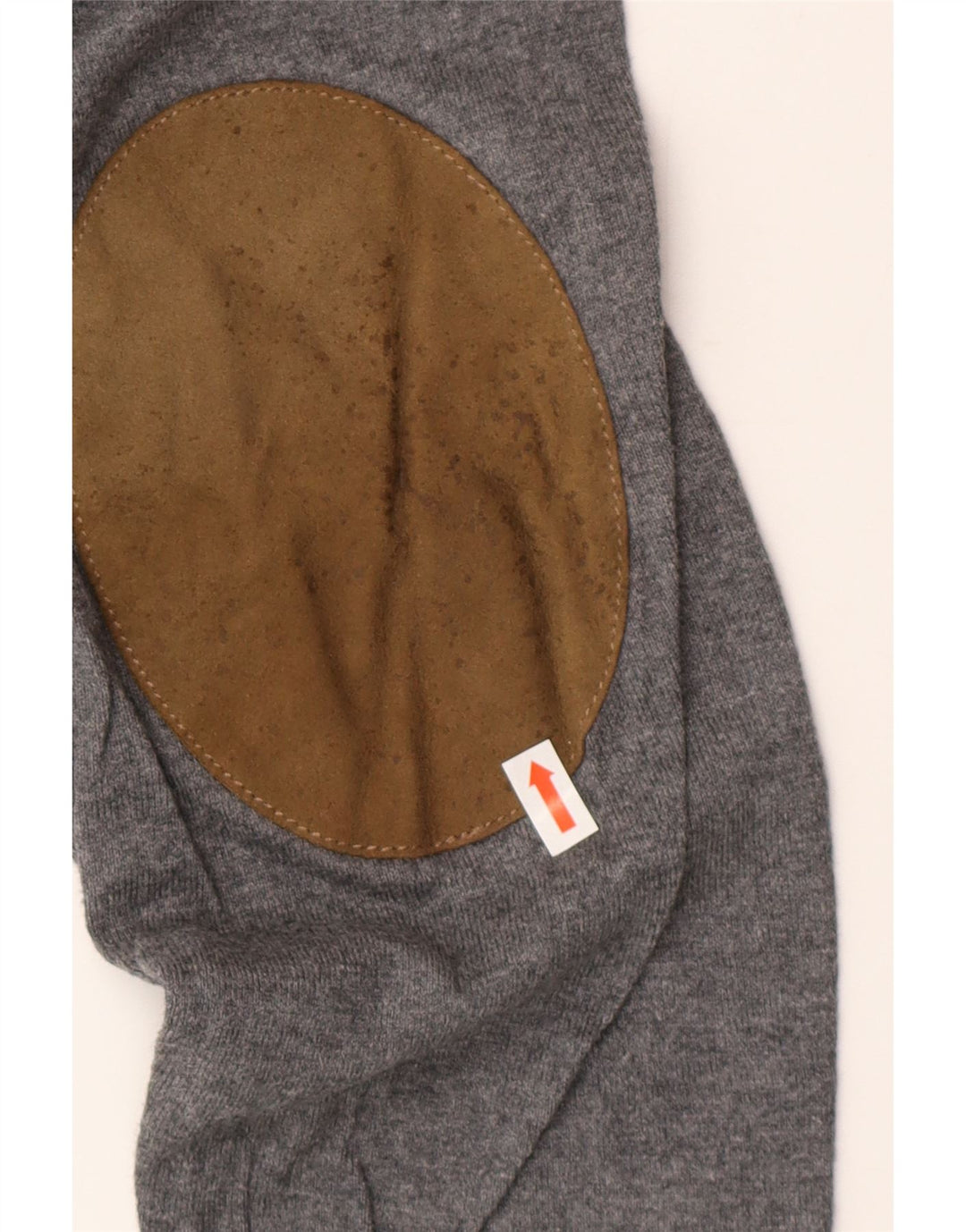 Massimo Dutti Pulover cu decolteu în V pentru bărbați, XL, bumbac gri