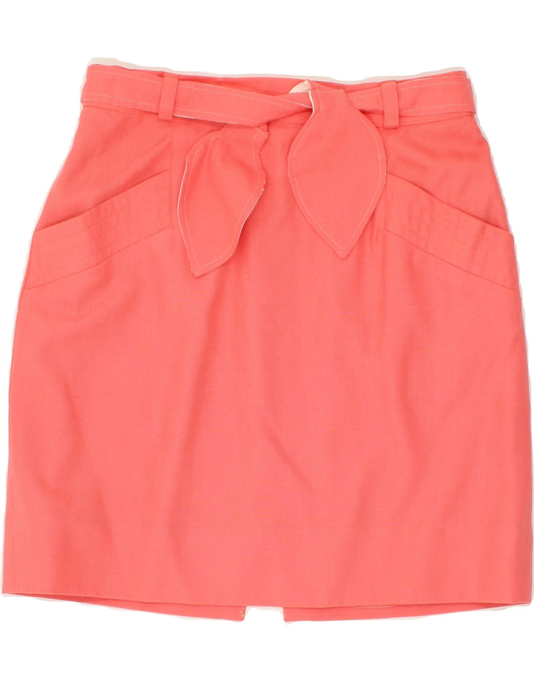 VINTAGE Womens Straight Skirt W28 Medium Pink Polyester Vintage Vintage and Second-Hand Vintage from Messina Hembry 
