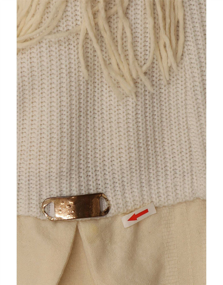 Jachetă Blazer pentru femei Outrage, tricot de schi, UK 14 Medium Off White Colorblock