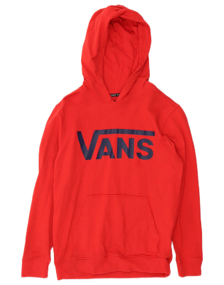 Pulover Vans pentru băieți Graphic Hoodie 10-11 ani, bumbac roșu mediu