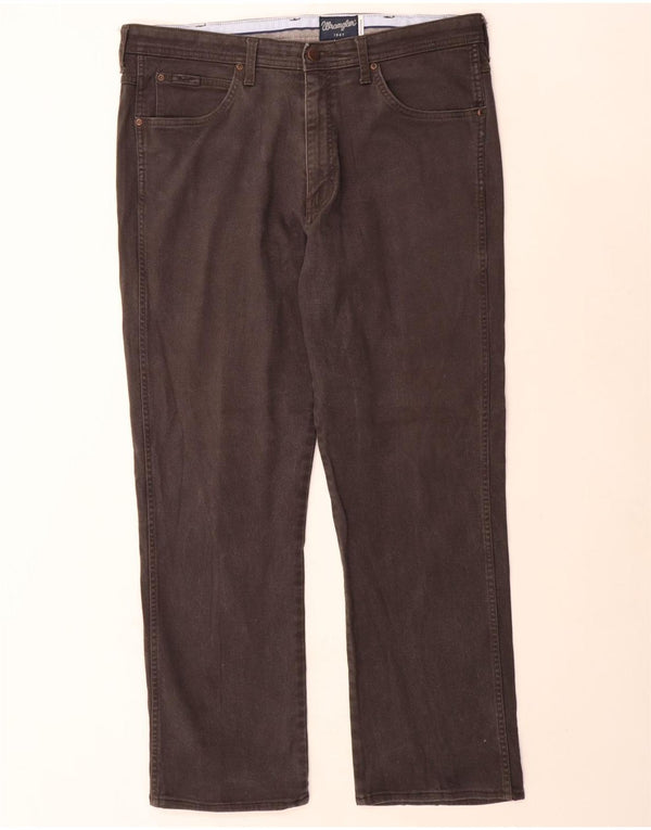 Blugi drepti Wrangler pentru bărbați Arizona Stretch W38 L31 bumbac gri