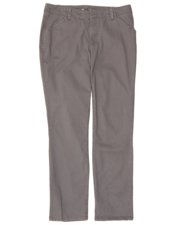 Pantaloni chino drepti pentru femei Lee US 10 Large W34 L30 Bumbac gri