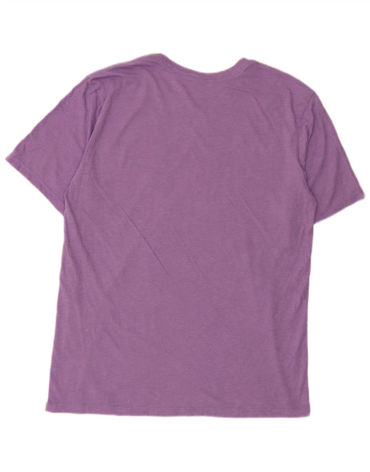 Tricou grafic pentru bărbați Hurley Top din bumbac violet mediu