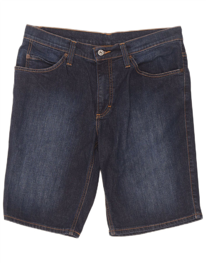 Pantaloni scurți din denim pentru bărbați Mustang W35, mari, albastru, bumbac