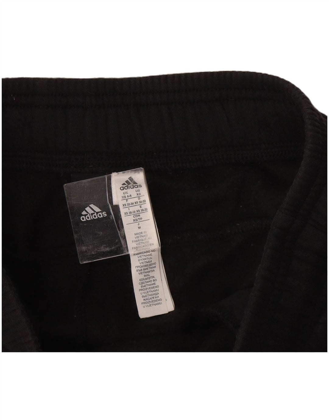 Pantaloni de trening pentru femei ADIDAS Joggeri UK 4/6 XS Bumbac negru