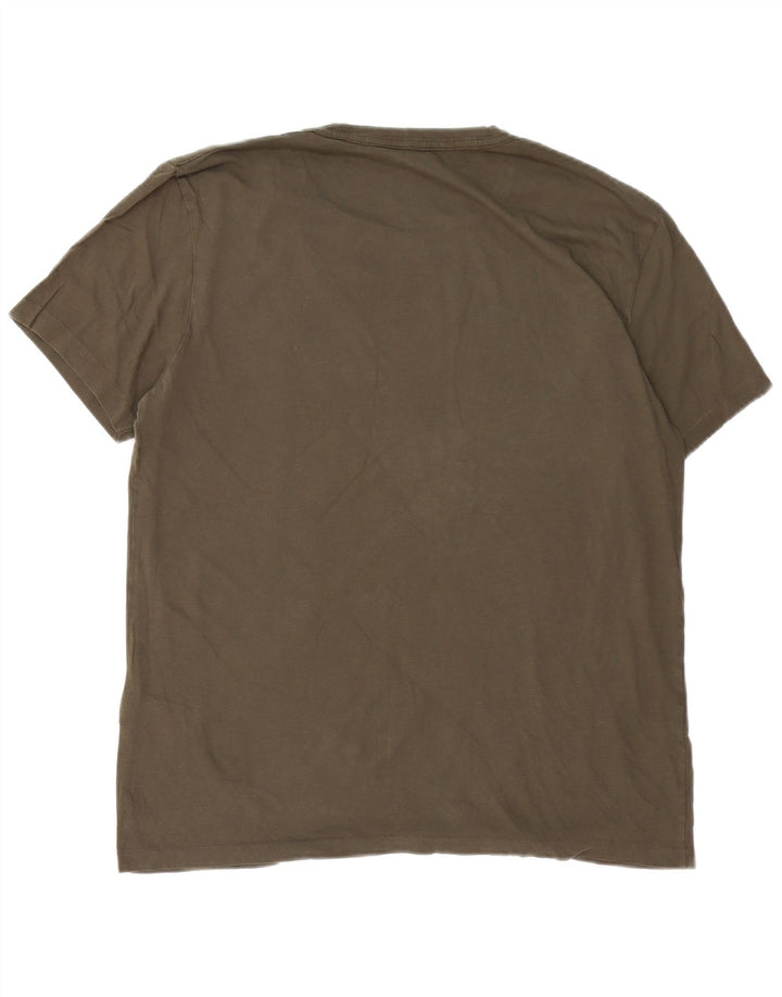ALL SAINTS Tricou Bărbați Top Mare Kaki Bumbac