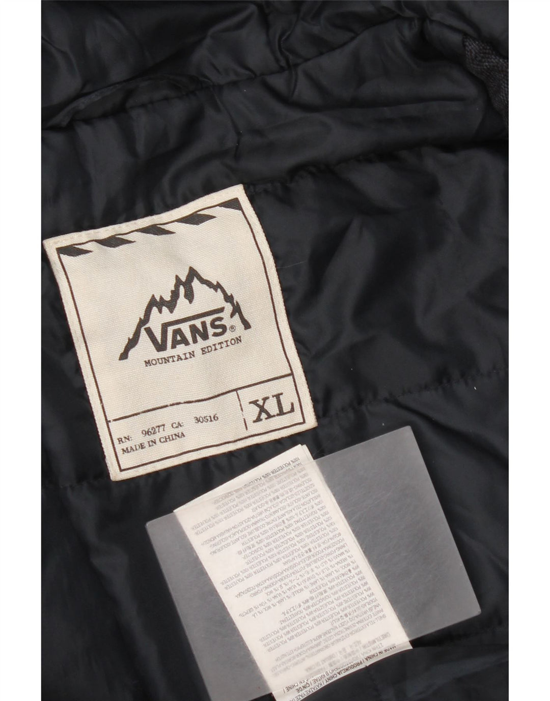 Jachetă bomber cu glugă Vans pentru femei UK 18 XL bleumarin poliester color bloc