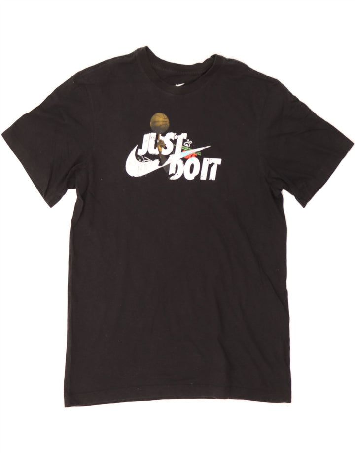 NIKE Mens Graphic T-Shirt Top Small Black Cotton Vintage Nike and Second-Hand Nike from Messina Hembry 