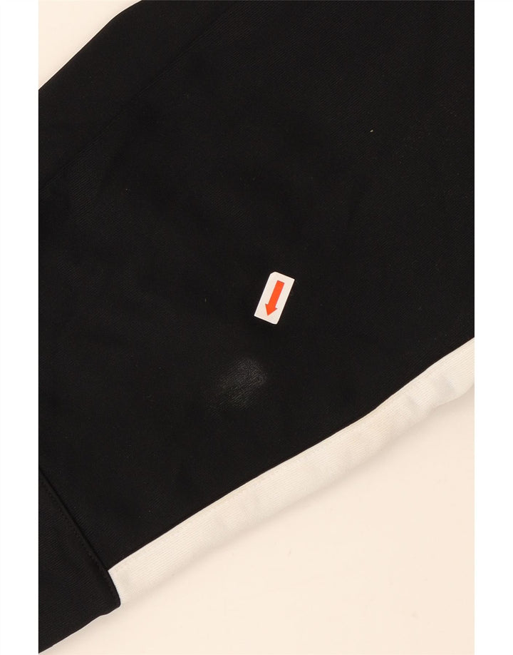 NIKE Mens Tracksuit Trousers Joggers Small Black Colourblock Polyester