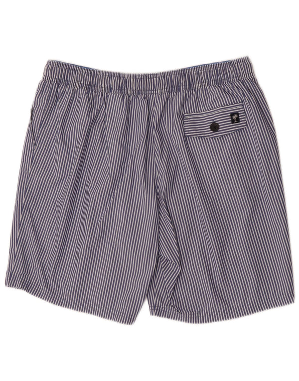 Pantaloni scurți de înot pentru bărbați Marks & Spencer, bumbac cu dungi mari, albastre