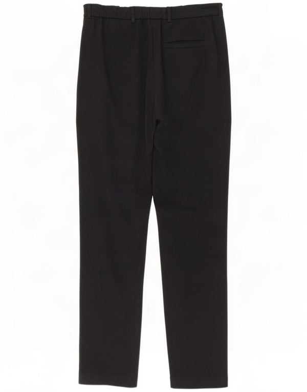 Marks & Spencer Pantaloni casual drepti pentru femei UK 14 Large W34 L32 Black