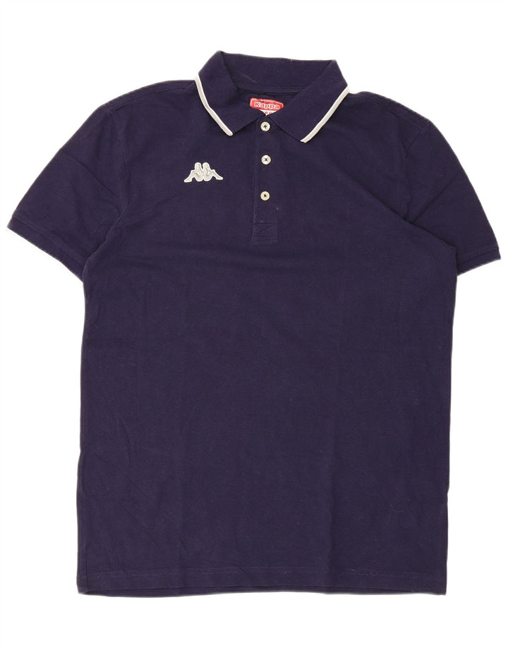Cămașă polo pentru bărbați KAPPA, mare din bumbac bleumarin