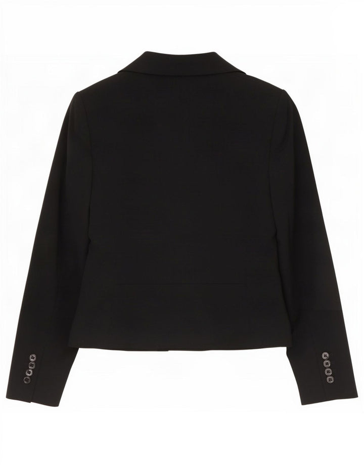 Jachetă pentru femei Marks & Spencer cu 2 nasturi, UK 6 XS, poliester negru